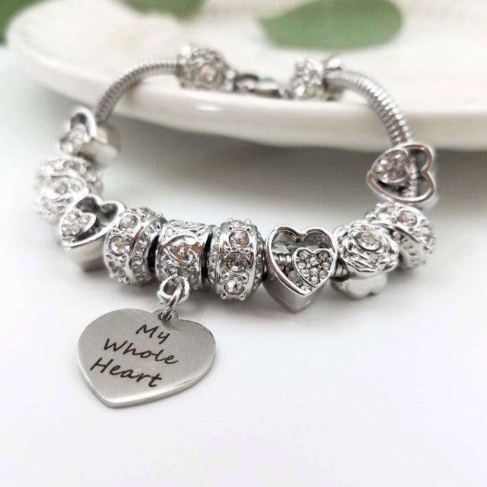 My Whole Heart Birthstone Bracelet