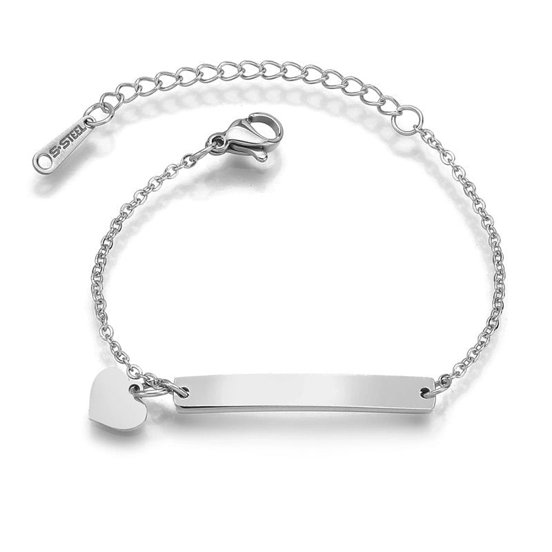 Fashion Geometric 304 Stainless Steel Titanium Steel 18K Gold Plated No Inlaid Bracelets In Bulk