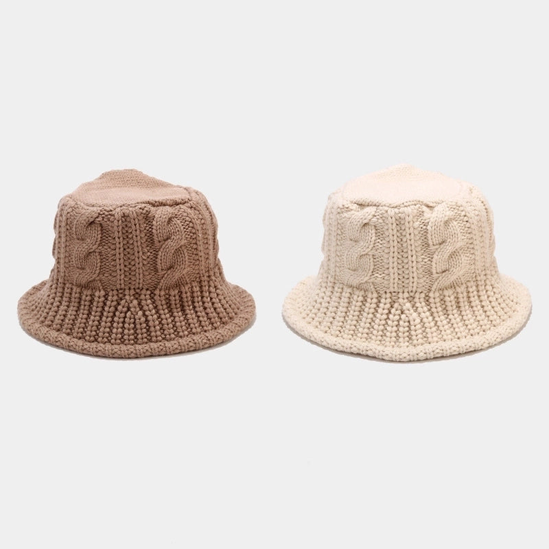 Women's Minimalist Solid Color Wide Eaves Bucket Hat
