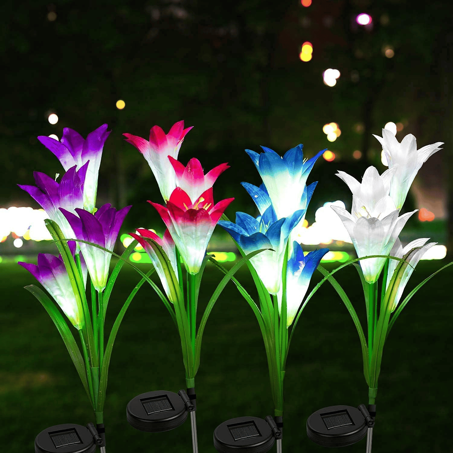 💐Solar Garden Lights with Bigger Lily Flowers