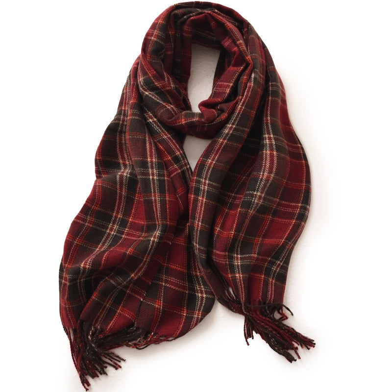 Women's Casual Streetwear Plaid Polyester Scarf
