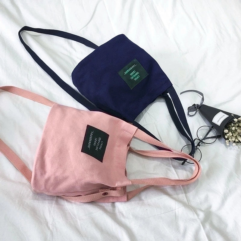 New Fashion Canvas Small Bucket Bag Shoulder Bag
