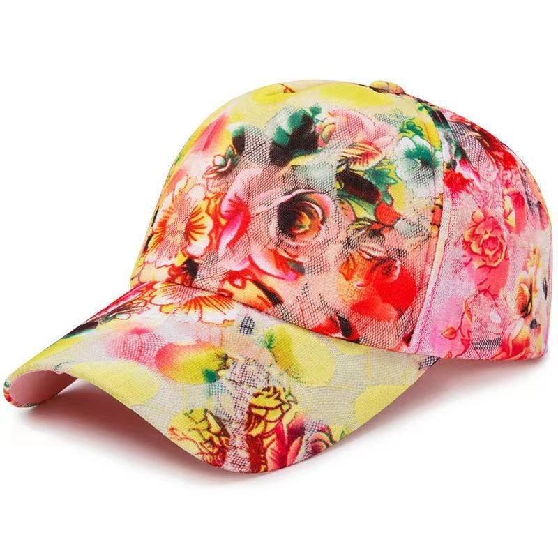 New Fashion Personalized Printed Baseball Cap Stylish Internet Celebrity Elegant Cap Women's Sunscreen Hat