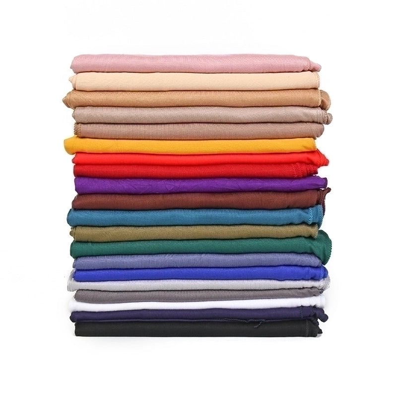 Women's Minimalist Solid Color Monel Scarf