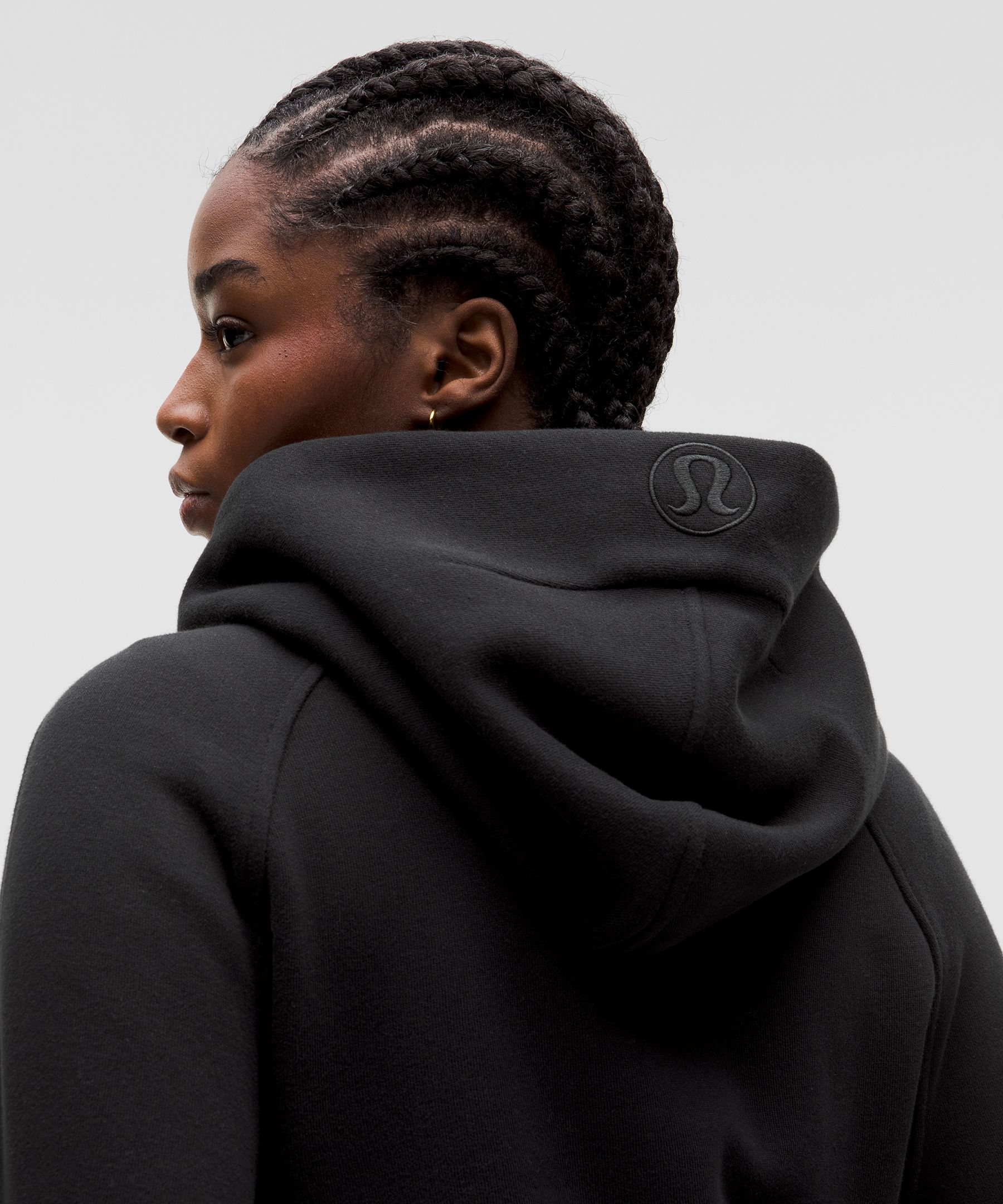 Scuba Oversized Side-Slit Hoodie