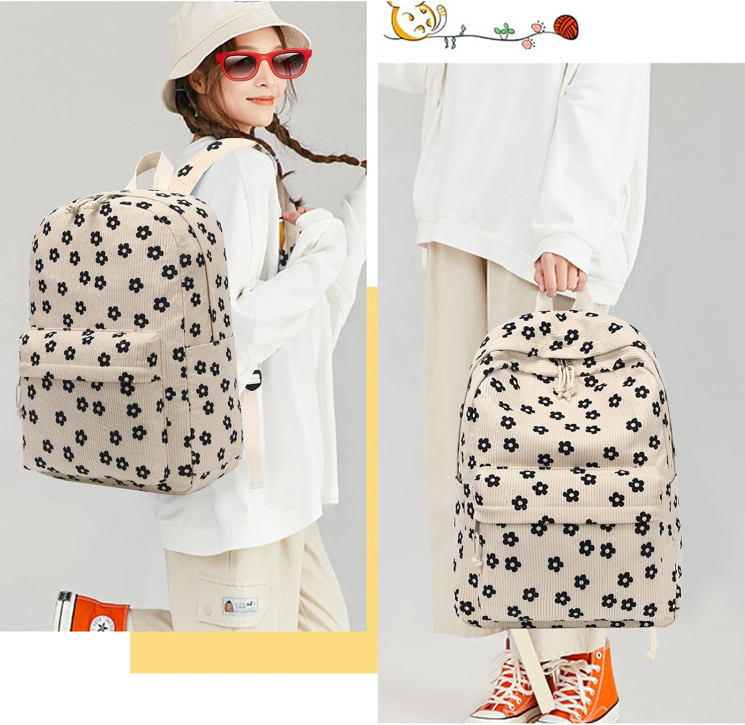 Bluboon School Backpack Teens Girls Boys Kids School Book Bags with Lunch Box Pencil Bag