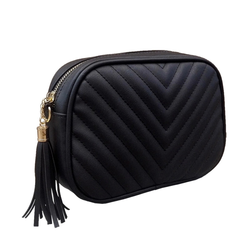Women's Small Pu Leather Solid Color Fashion Square Zipper Crossbody Bag