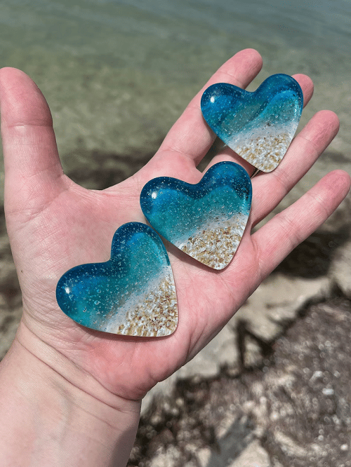 🎁The Best Gift🎁Glass Beach Pocket Heart