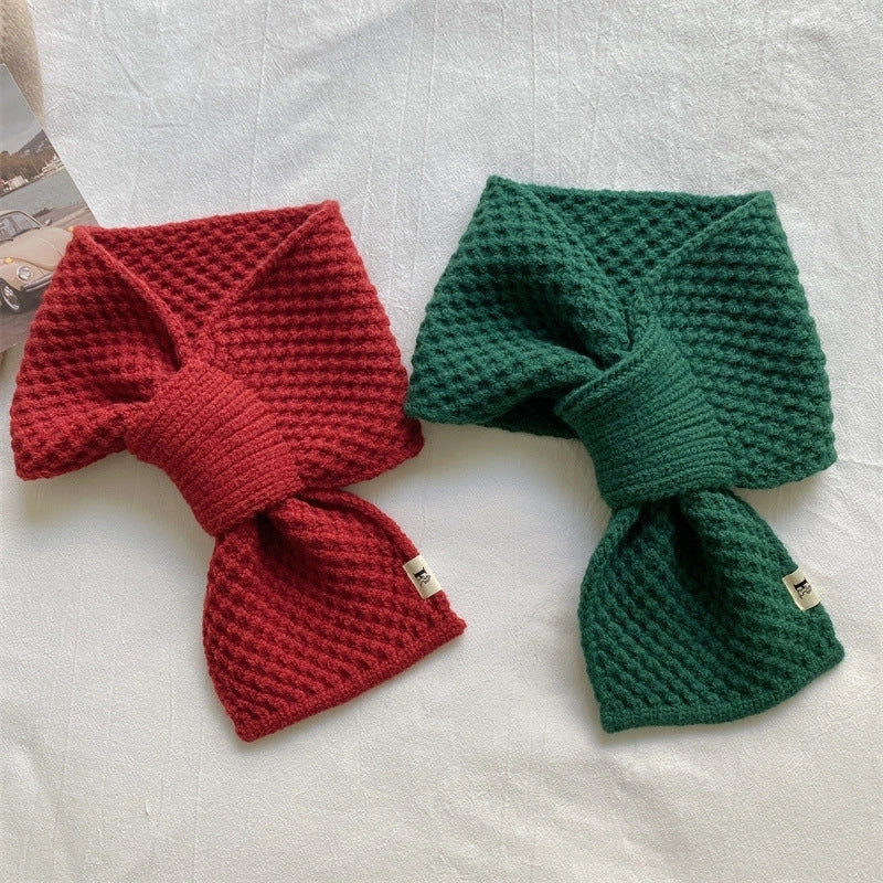 Women's Minimalist Solid Color Polyester Scarf
