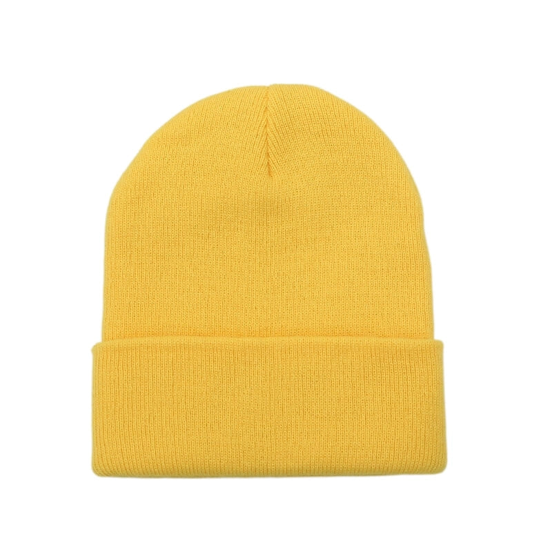 Hat Women's Autumn And Winter Korean Style Solid Color Wool Hat Trendy Japanese Style Warm Knitted Hat Outdoor Wool Hat