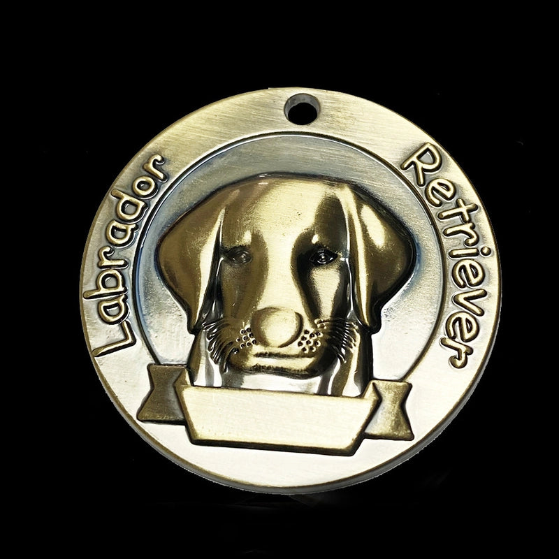 Elegant Retro Minimalist Metal Round Pet Accessories