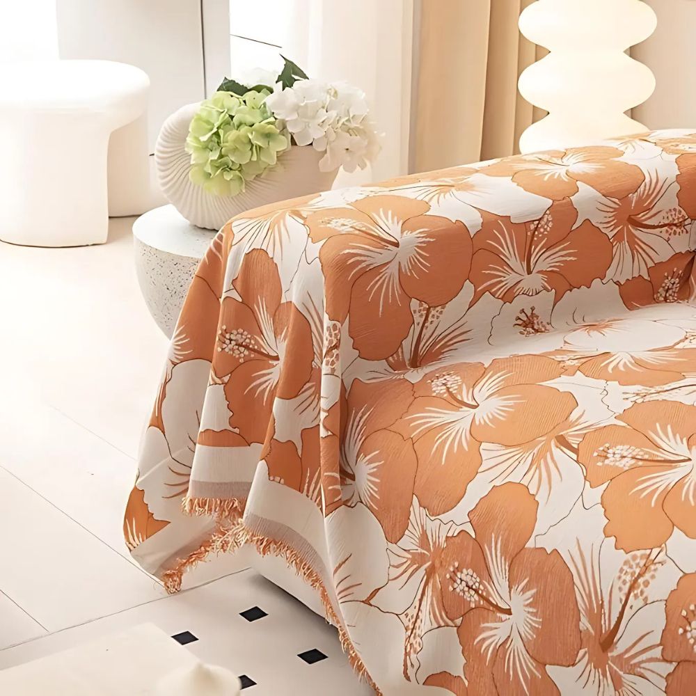 Hibiscus Garden Couch Cover