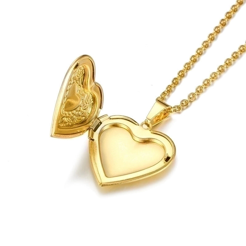 Fashion Letter Heart Shape 201 Stainless Steel 18K Gold Plated Plating Stainless Steel Necklaces