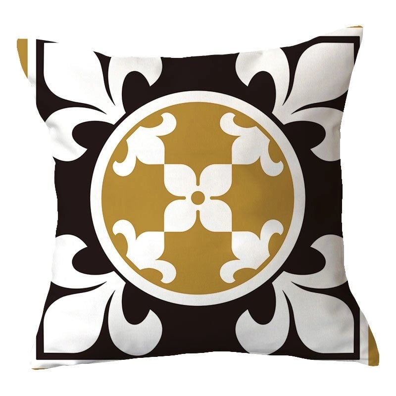 Casual Vacation Color Block Plush Pillow Cases