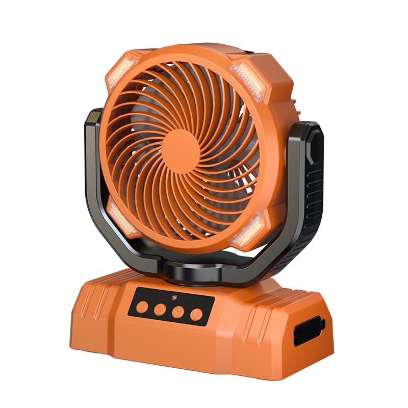 10000mAh Rechargeable Portable Camping Fan with LED Light