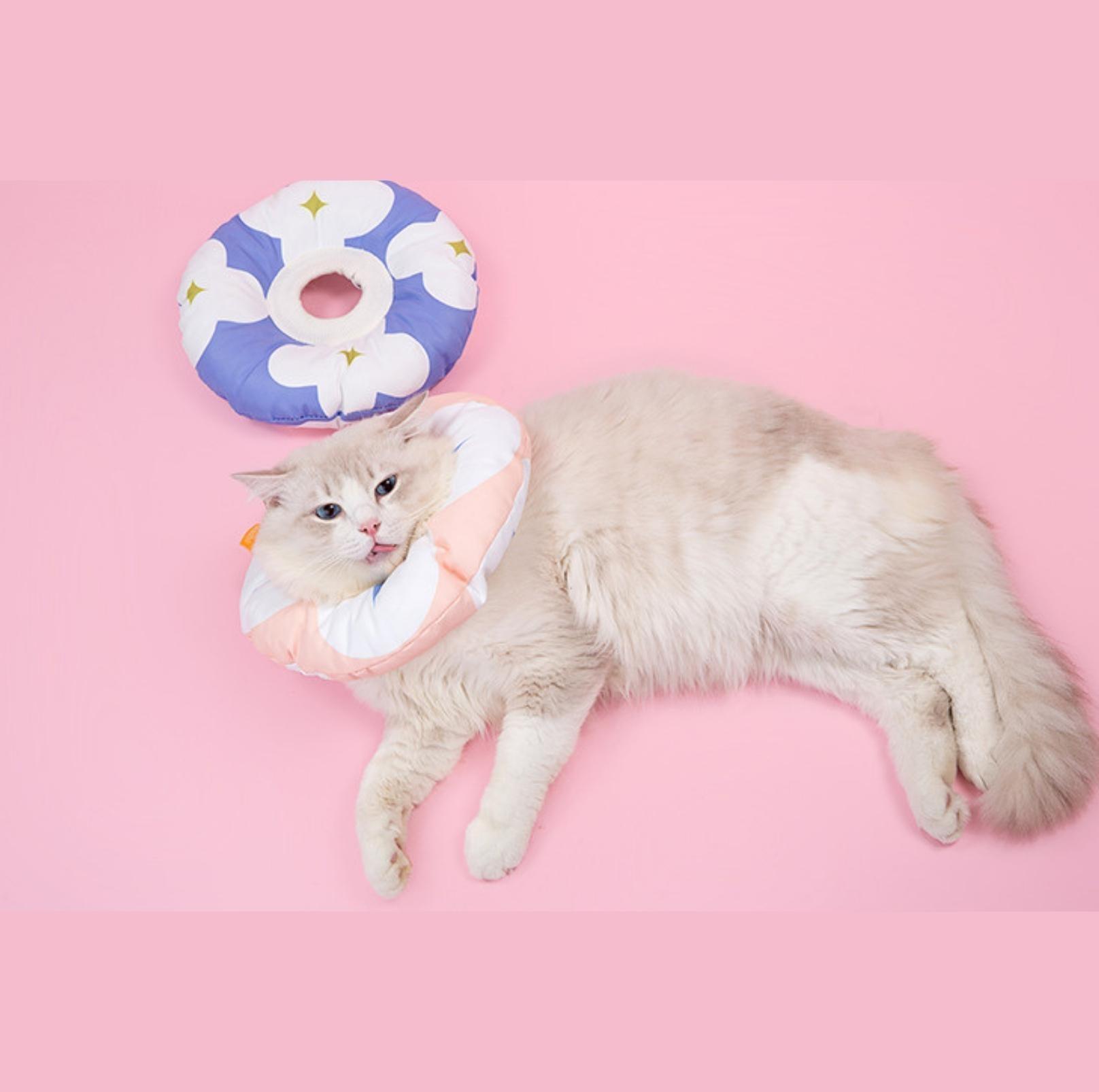 Flower Pattern Water-Proof Pet Recovery Collar