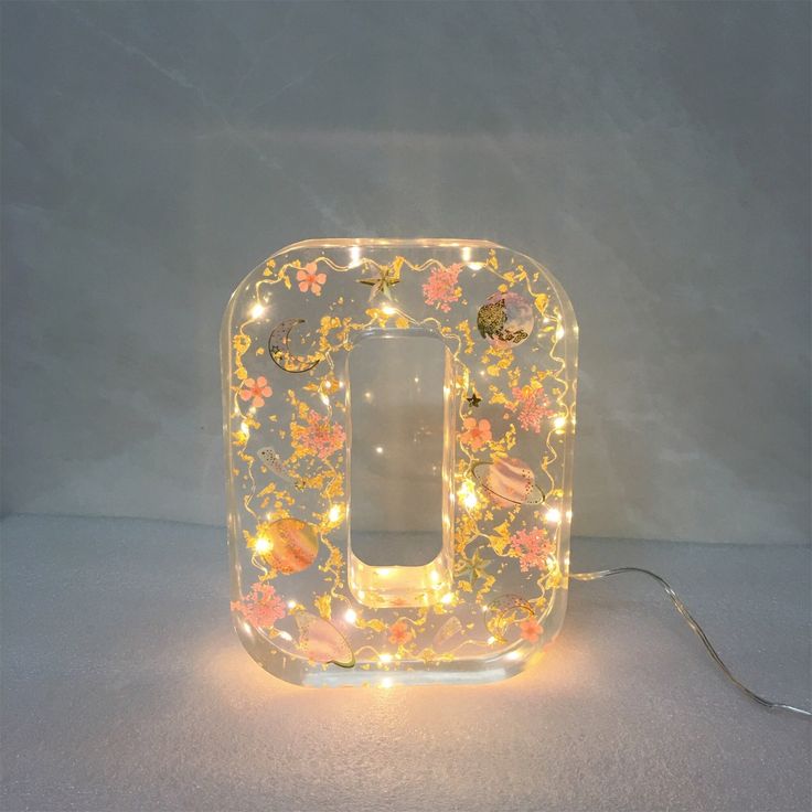 🎁 Handmade Floral Night Light🎉