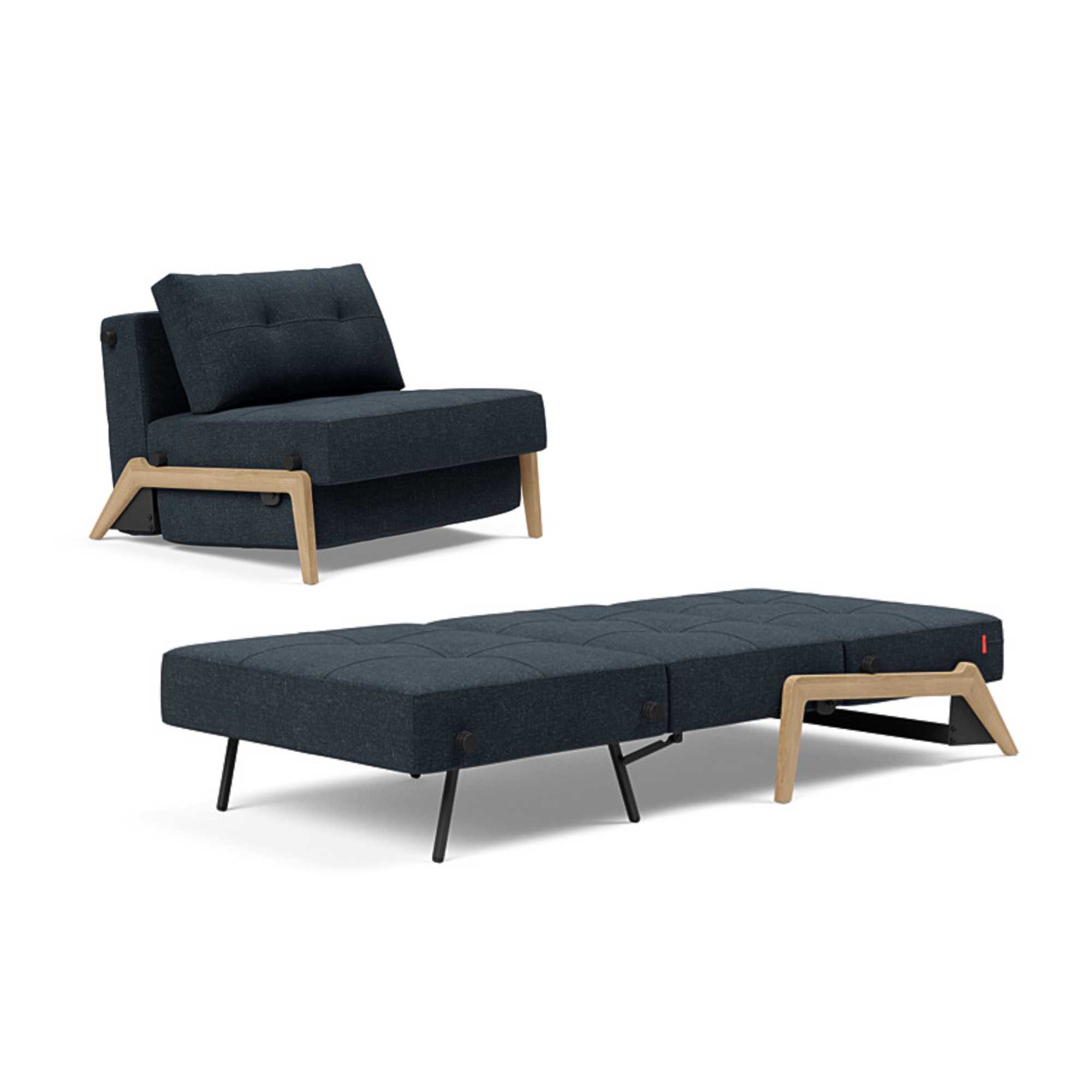 Innovation Living Cubed 90 Wood Chair. 515 Nist Blue