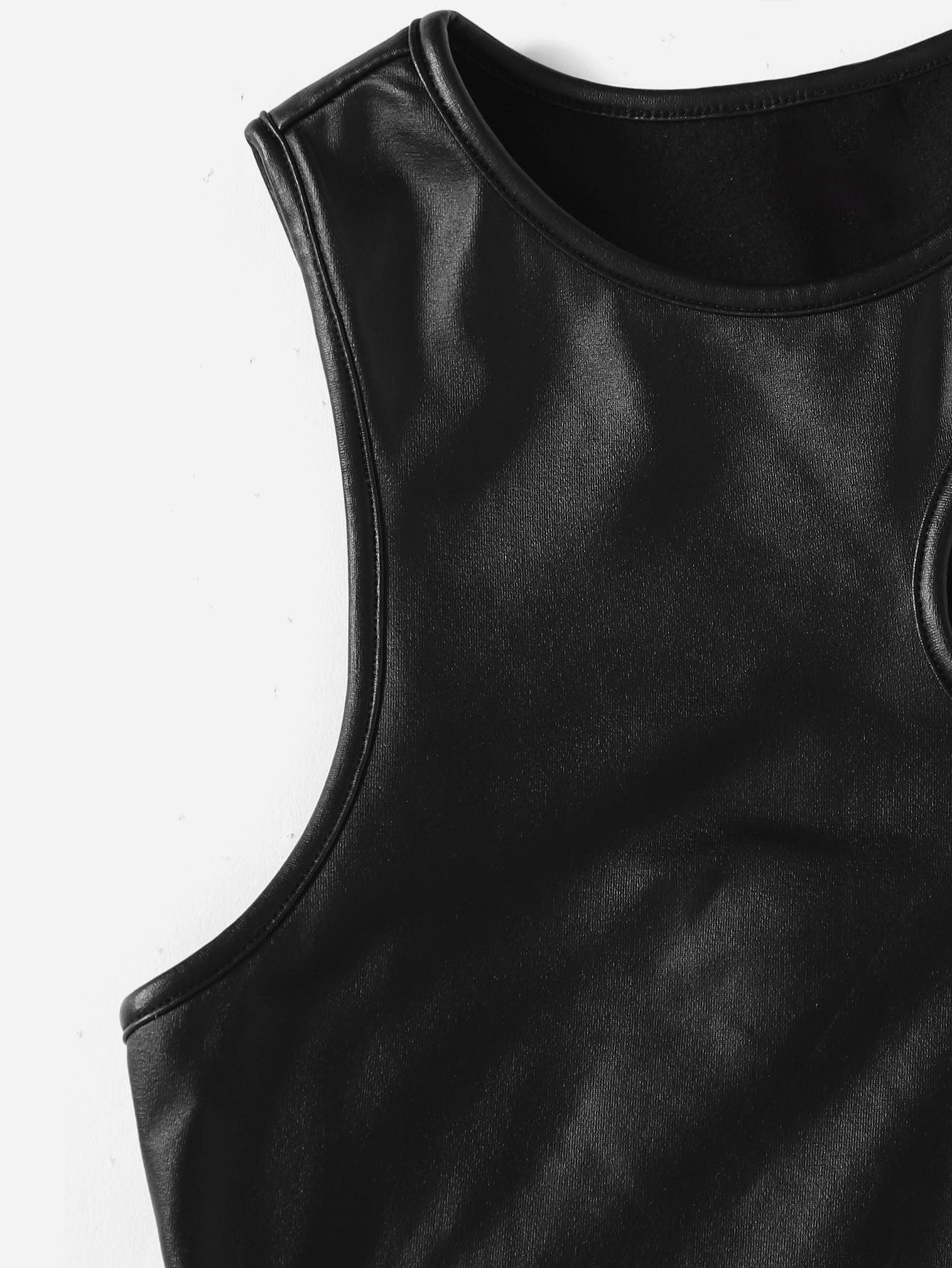 Cut Out Crop Tank Top 2