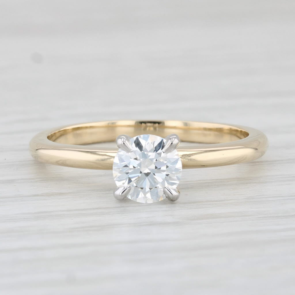New 0.70ct Round VS2 Diamond Solitaire Engagement Ring 14k Yellow Gold Sz 7 GIA