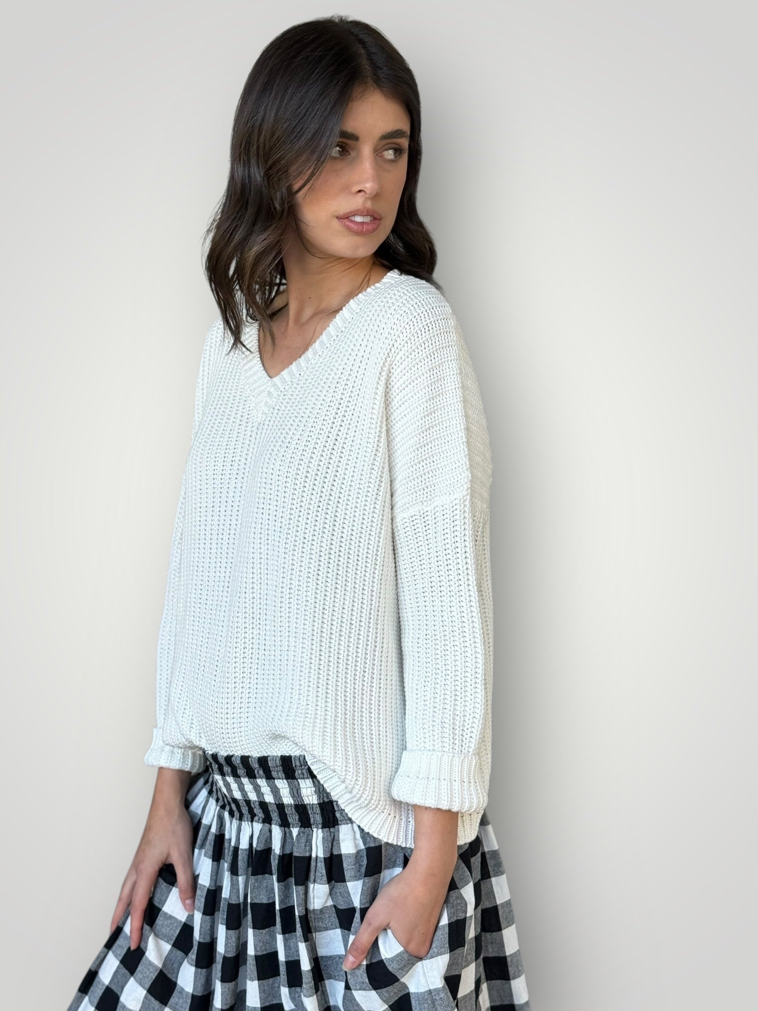 jasper knit-warm white cotton