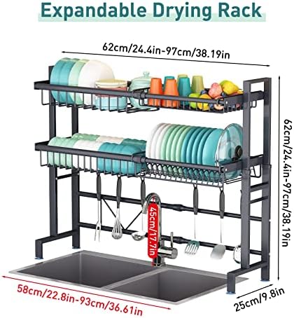 LUXORMOVE KITCHEN DISHES RACK - DUAL LAYERS