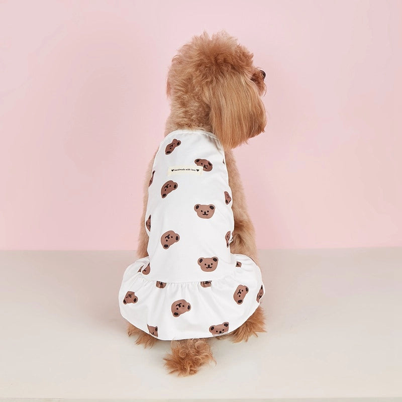Cute Polyester Bear Pet Clothing