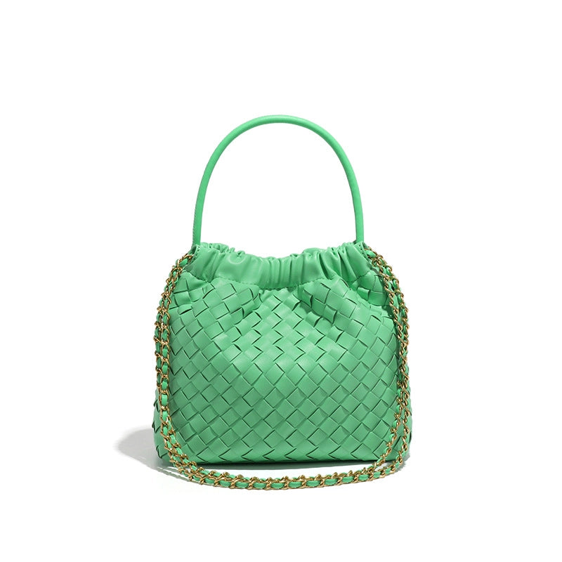 Women's Small Pu Leather Solid Color Streetwear Square Open Handbag