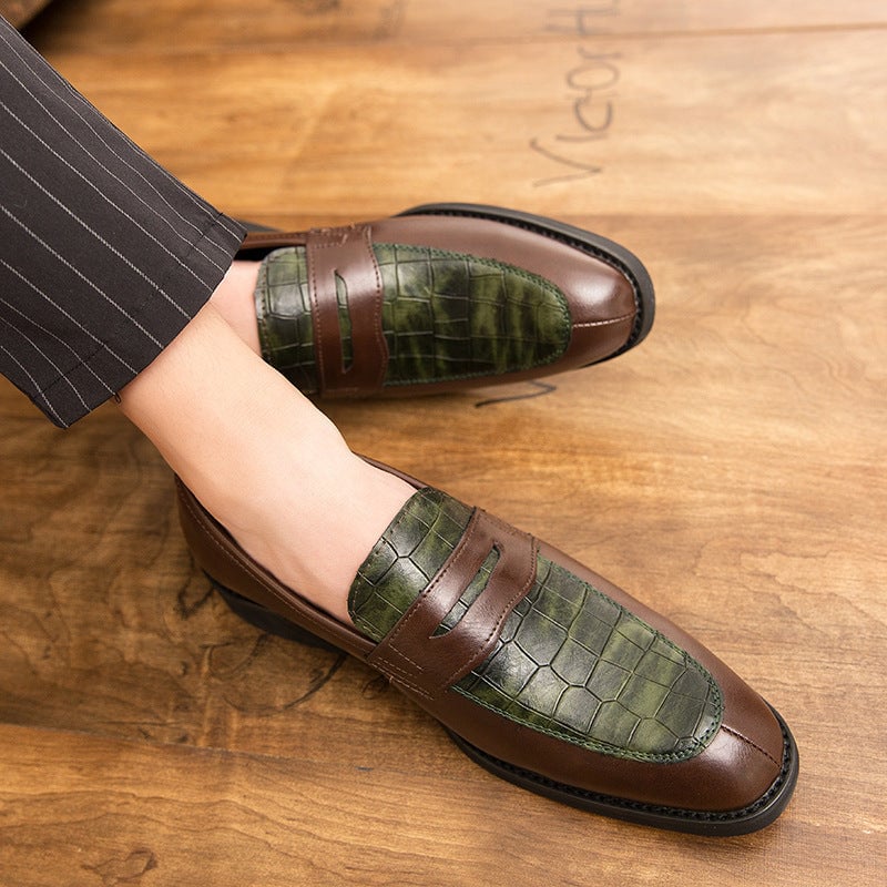 Men's Leather Fashionable Trendy Casual Shoes
