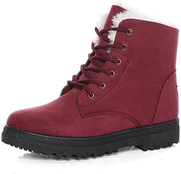 Women Warm Fur Lined Ankle Boots