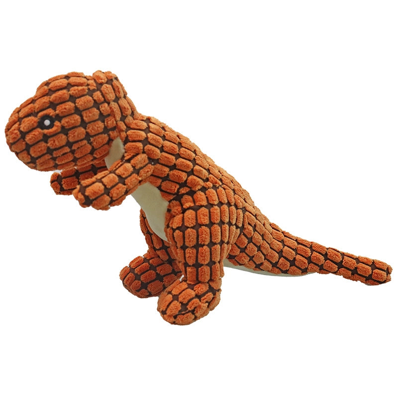 Hot Pet Supplies Dog Bite Toy Dog Sound Toy Pet Toy Plush Dinosaur Dog Toy  Direct Sale