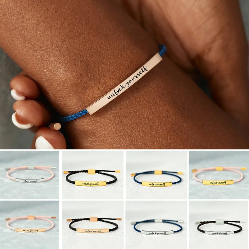 ✨BUY 2 PAY FOR 1【add 2 to cart】✨UNF♥CK YOURSELF TUBE BRACELET💫