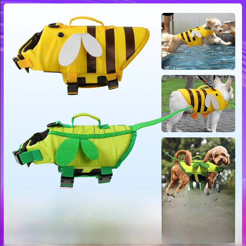 Summer Pet Life Jackets Customized Small And Medium-sized Dog Teddy Bixiong Pet Supplies Adjustable Dog Swimsuit