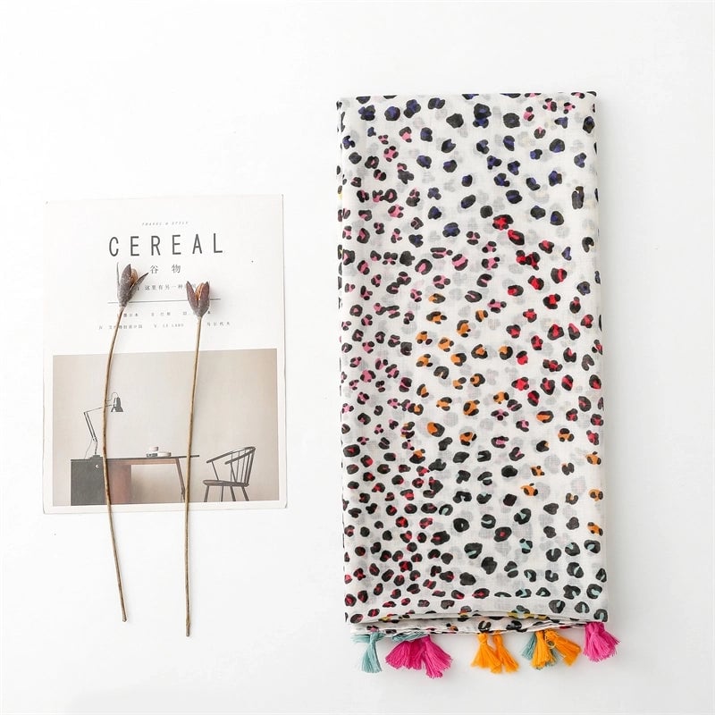 Women's Elegant Leopard Polyester Scarf