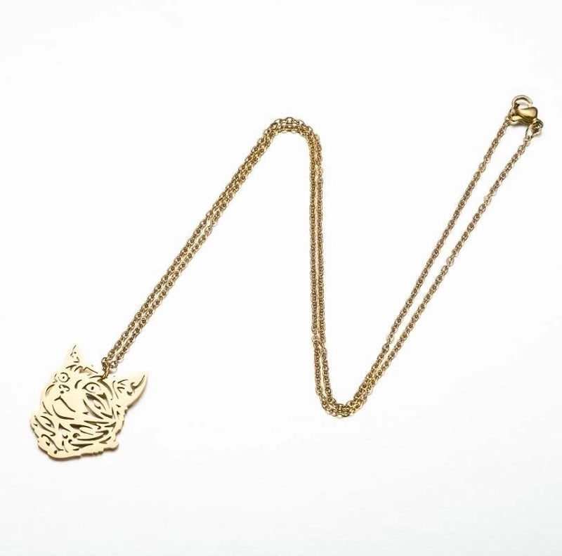 Minimalist Animal 201 Stainless Steel 18K Gold Plated Plating Stainless Steel Necklaces