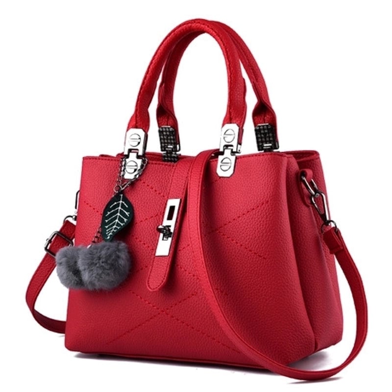 Women's Medium Pu Leather Solid Color Vacation Streetwear Square Zipper Shoulder Bag Handbag Crossbody Bag