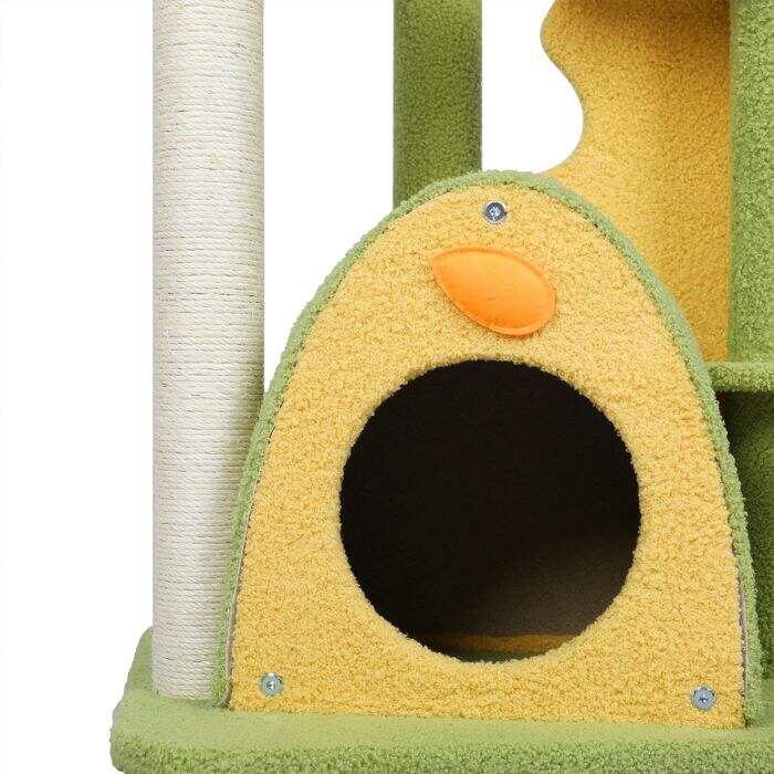 146cm Multi-Level Cat Scratching Condo