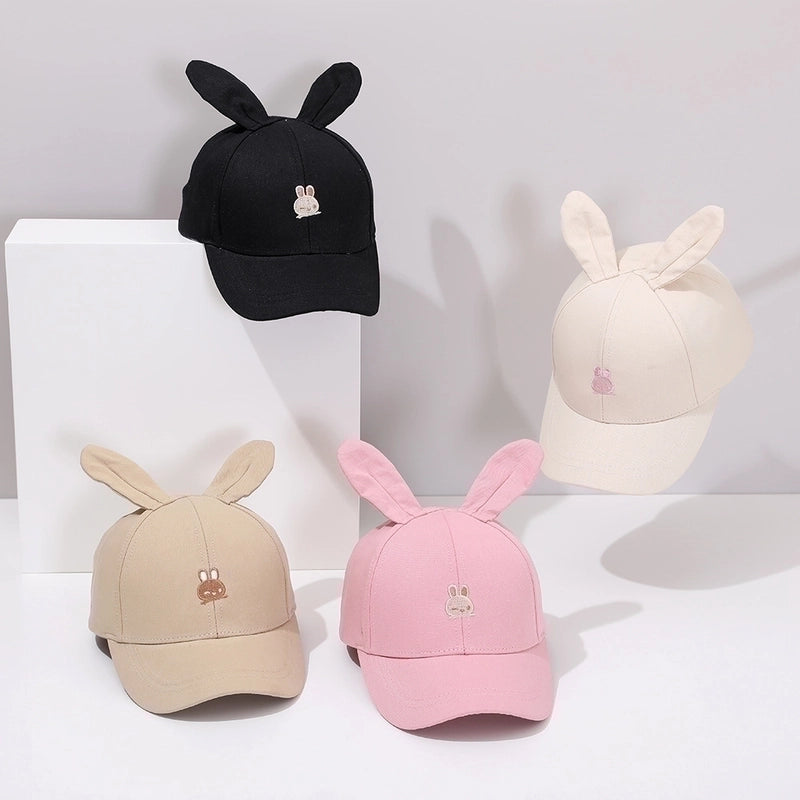 Children Unisex Cartoon Style Rabbit Embroidery Baseball Cap
