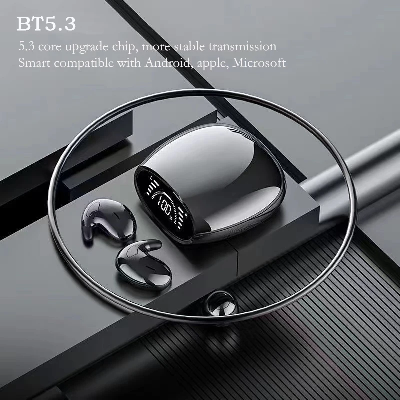 Ultra-thin Sleeping Headphones 5.3 Wireless Bluetooth Headset Invisible Earbuds Hidden In Ear Button Sports Earphones Waterproof