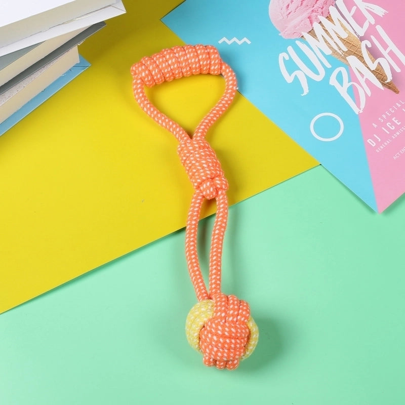 Minimalist Cotton Rope Solid Color Pet Toys