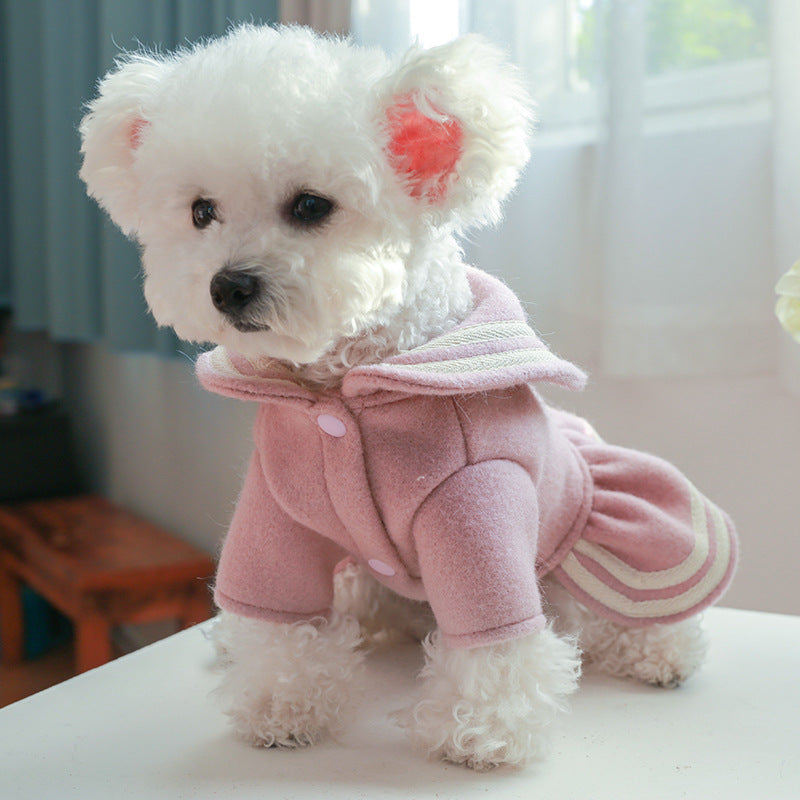 Cape Design Dog Cat Dress Coat