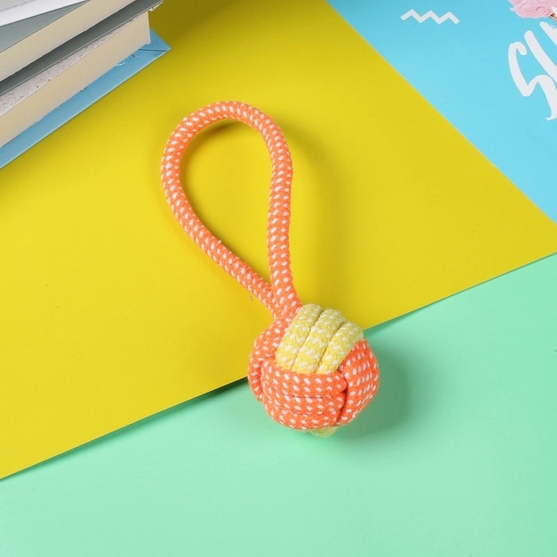 Minimalist Cotton Rope Solid Color Pet Toys