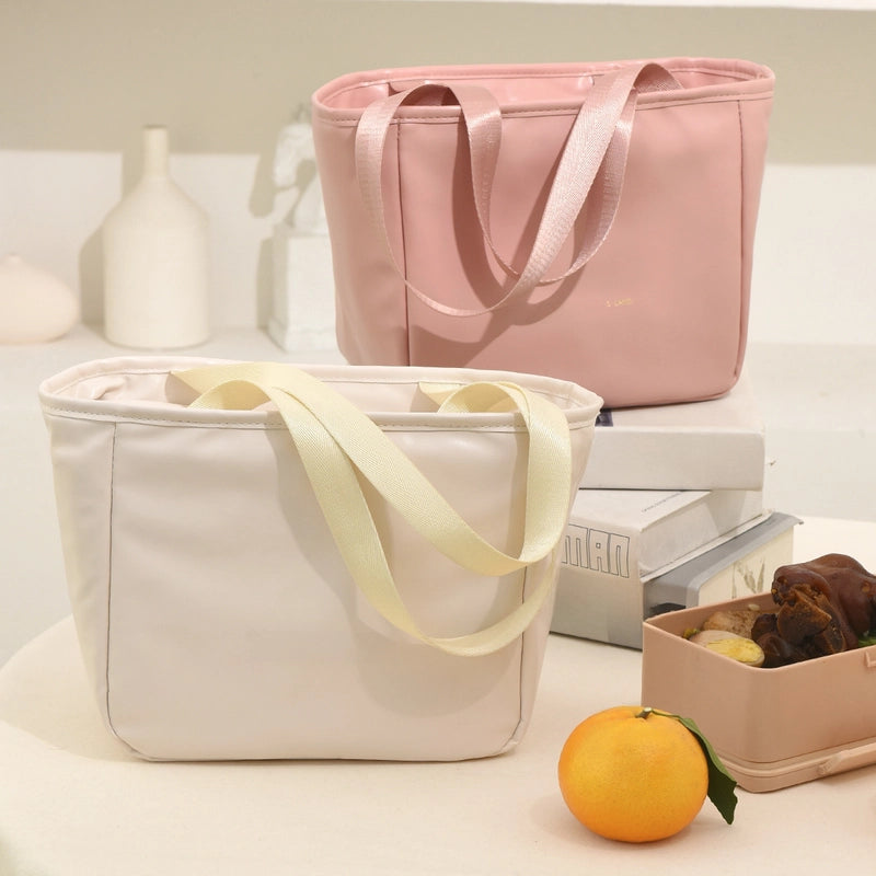 High-end Simple Wind Insulation Bag Cloud Insulation Bag Portable Folding Lunch Box Bag High-grade Lunch Box Storage Bag