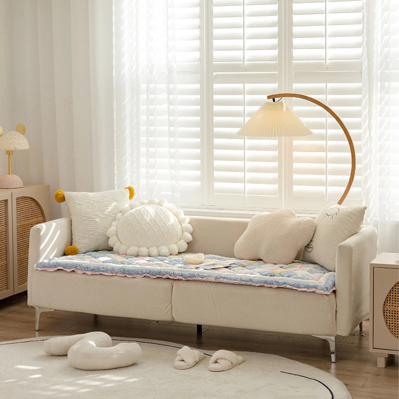 New Cotton Office Cushion Four Seasons Universal Anti-Slip Mat Thickened Student Simple Bay Window Cushion Cushion
