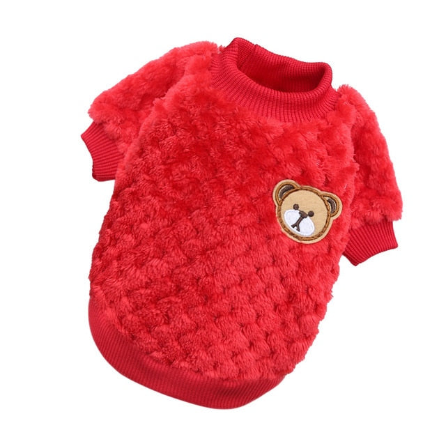 Bear Embroidery Dog Vest