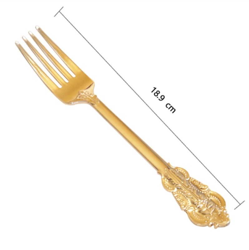 Disposable Tableware Dragon Pattern White Golden Edge Relief Plate Wine Glass Knife. Fork And Spoon PS Hard Plastic Gold Air-Laid Paper Suit