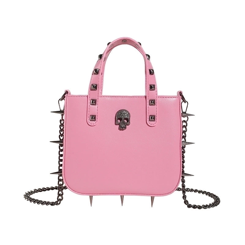 Women's All Seasons Pu Leather Cross Solid Color Streetwear Square Magnetic Buckle Handbag Square Bag