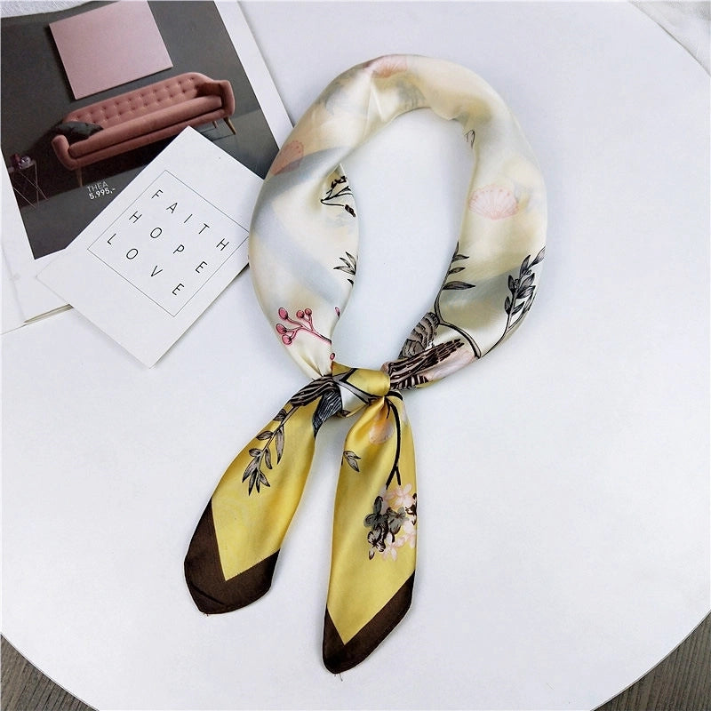 Alloy Scarf (1 Scallop Floral Blue)