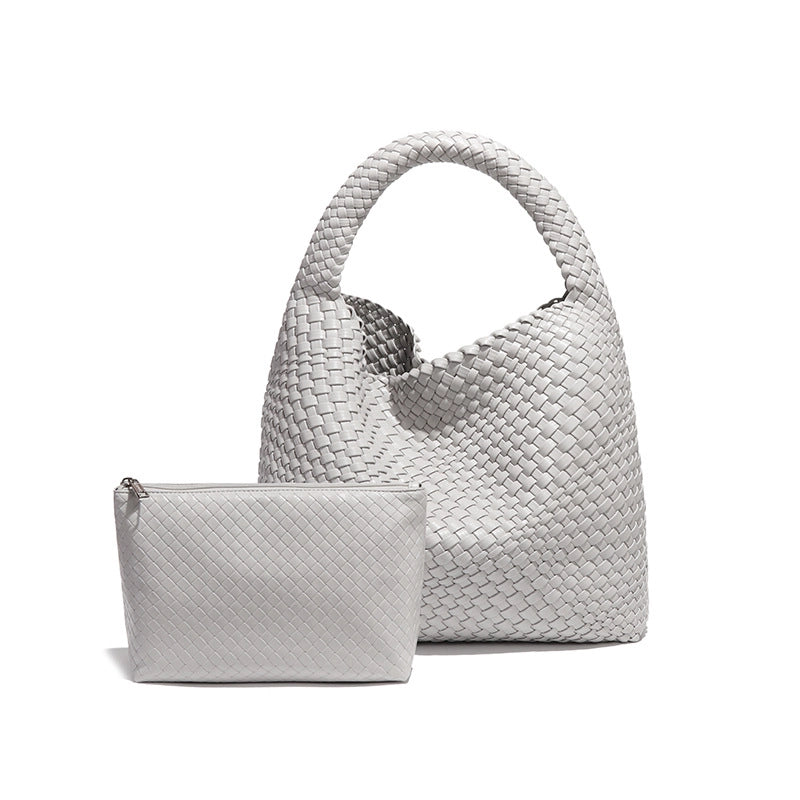 Women's Small All Seasons Pu Leather Solid Color Streetwear Bucket Magnetic Buckle Shoulder Bag