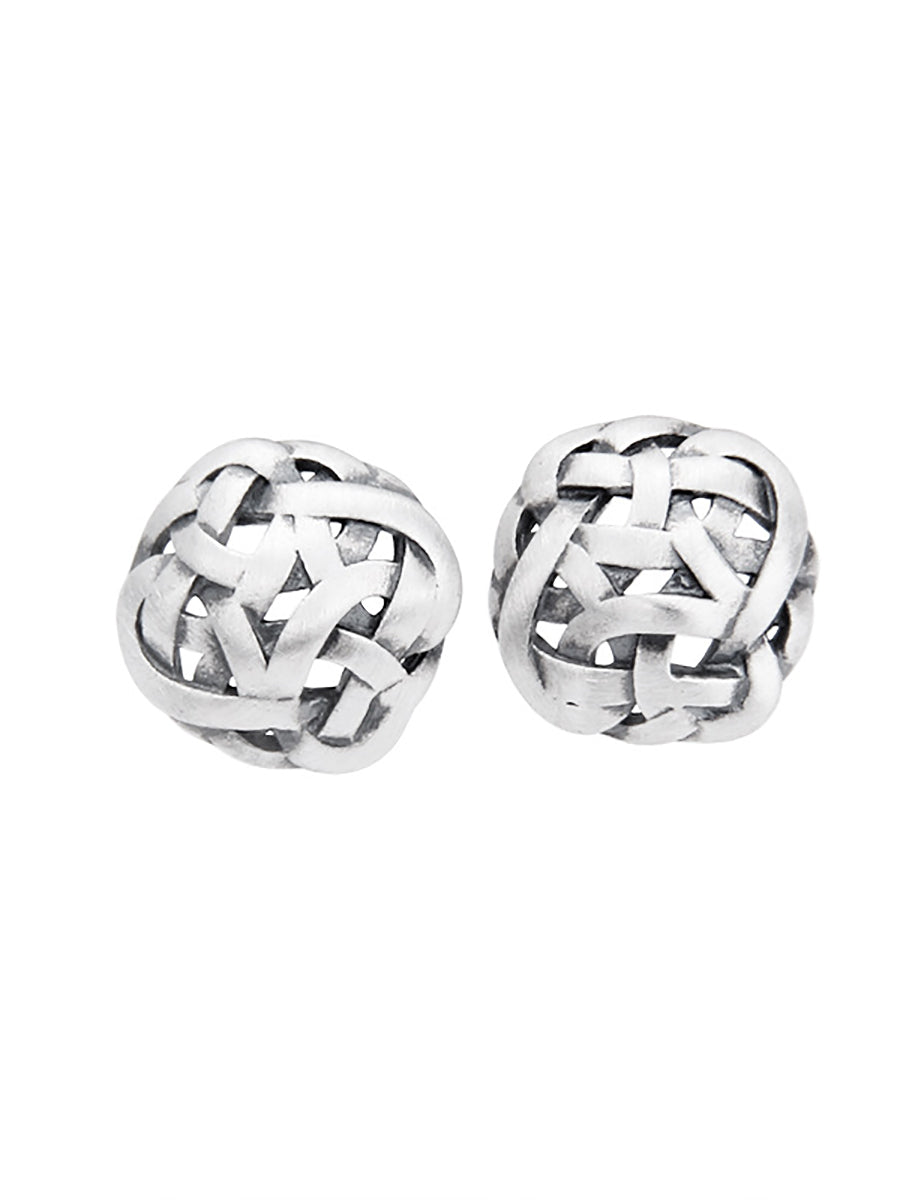 Women Vintage Geometric S925Silver Ear Studs